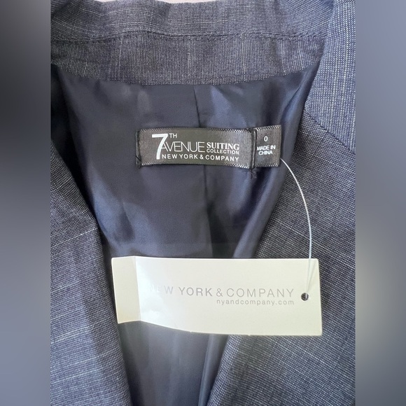 7TH Ave‎ NY & CO~Long sleeve lined Blazer career/Business Sz 0 New w/tag button - Picture 6 of 9